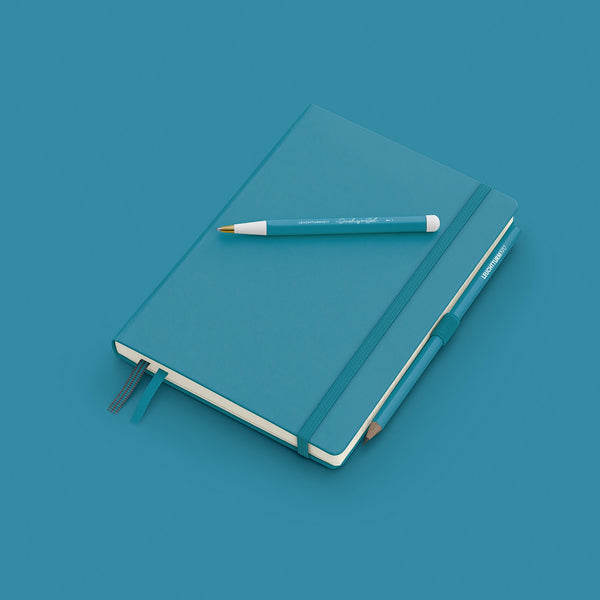 Load image into Gallery viewer, Leuchtturm1917 Hardcover A5 Medium Notebook Ocean - Dotted, Leuchtturm1917, Notebook, leuchtturm1917-hardcover-a5-medium-notebook-ocean-dotted, Blue, Dotted, Smooth Colours, Cityluxe
