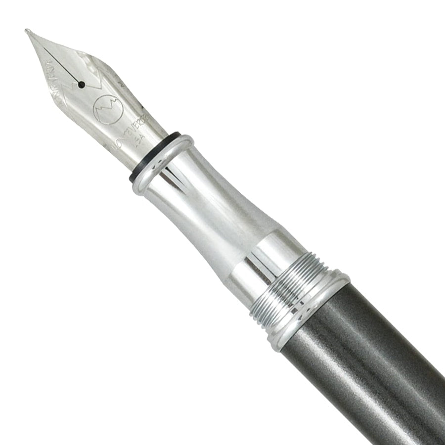 Monteverde Rodeo Drive Fountain Pen Metallic Black Chrome — engraving example