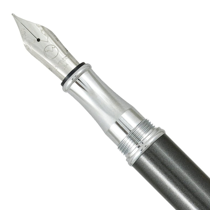 Monteverde Rodeo Drive Fountain Pen Metallic Black Chrome — engraving example
