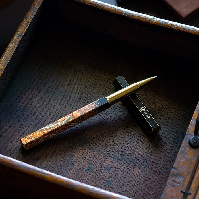 Pre-order Ystudio YAKIHAKU Rollerball Pen (Limited Edition Crafts), Ystudio, Rollerball Pen, ystudio-yakihaku-rollerball-pen-limited-crafts-edition, Gold, Cityluxe