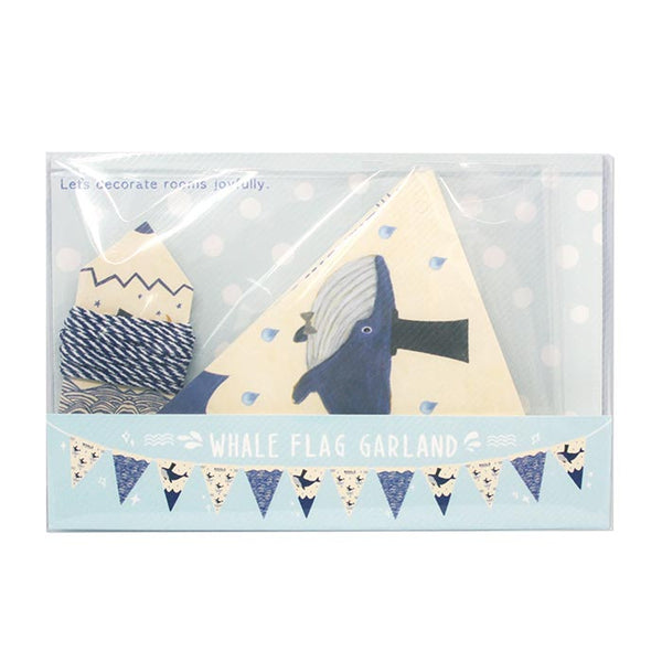 Load image into Gallery viewer, D&#39;Won Bunting Whale Flag, D&#39;Won, Bunting, dwon-3d-card-bunting-whale-flag, , Cityluxe
