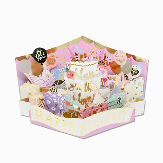 D'Won 3D Pop Up Card Happy Birthday I Love You Like I Love Cake, D'Won, Greeting Cards, dwon-3d-pop-up-card-happy-birthday-i-love-you-like-i-love-cake, , Cityluxe