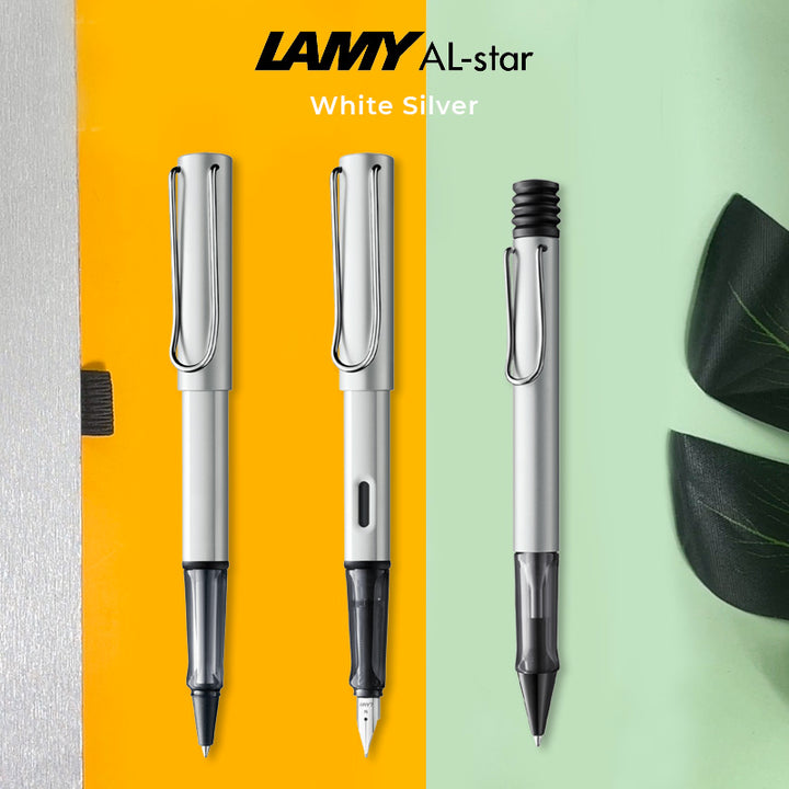 Lamy AL-Star Fountain Pen White Silver (Special Edition 2022), Lamy, Fountain Pen, lamy-al-star-fountain-pen-white-silver-special-edition-2022, can be engraved, Cityluxe