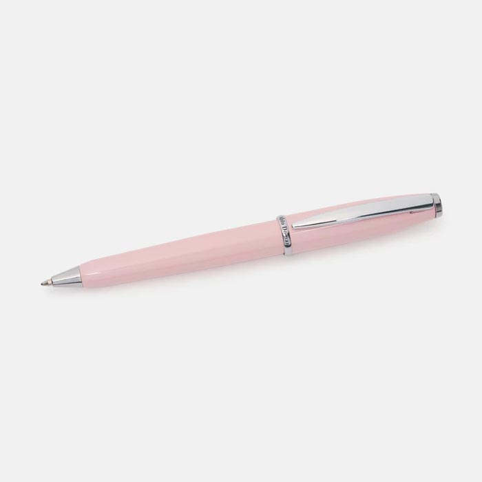 Monteverde Aldo Domani Ballpoint Pink — writing at an angle