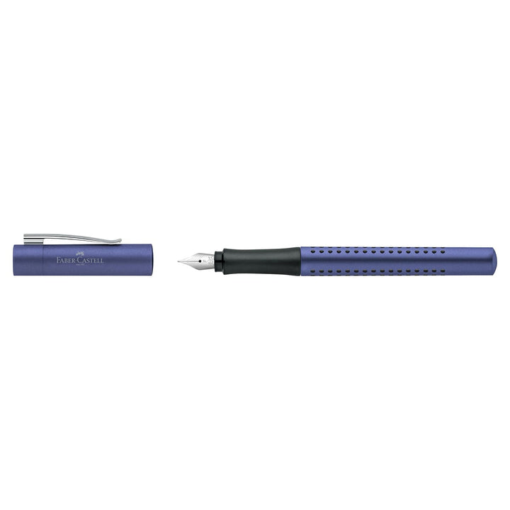Faber-Castell Grip 2011 Fountain Pen Blue — writing at an angle