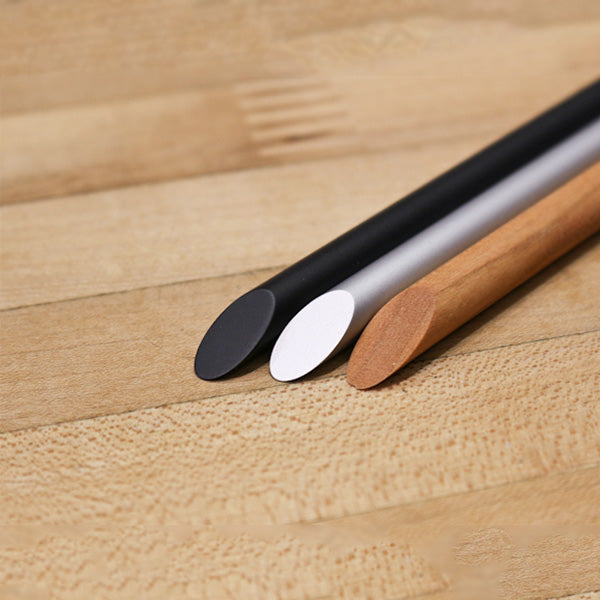 (DC) Axel Weinbrecht Metal Inkless Pen Aluminium Black — colour swatch on paper