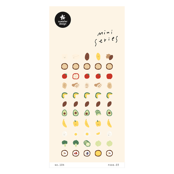 Suatelier Mini Series Sticker - Food.03 Sticker — front view