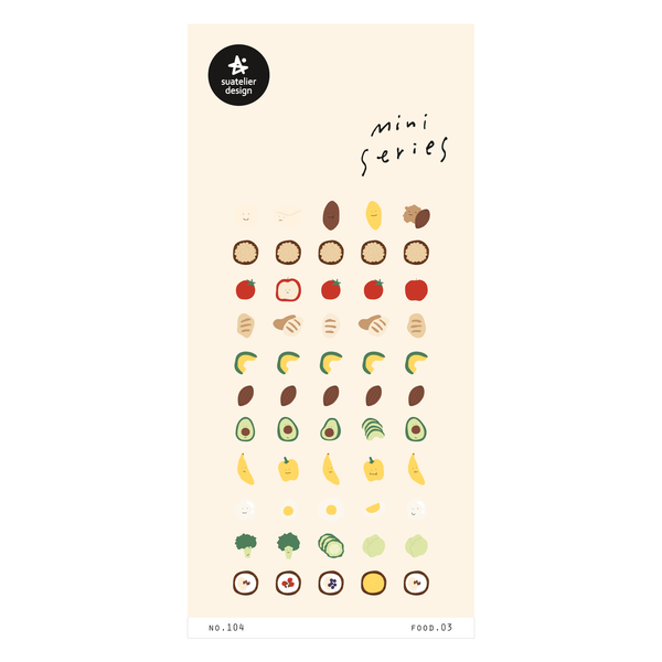 Load image into Gallery viewer, Suatelier Food.03 Sticker, Suatelier, Sticker, suatelier-food-03-sticker, , Cityluxe
