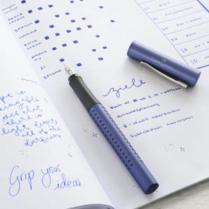 Faber-Castell Grip 2011 Fountain Pen Blue, Faber-Castell, Fountain Pen, faber-castell-grip-2011-fountain-pen-blue, Blue, can be engraved, Fine Writing, Cityluxe