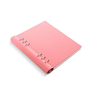 Filofax A5 Clipbook Classic Pastel Rose, FILOFAX, Notebook, filofax-a5-clipbook-classic-pink, Pink, Red, Ruled, Cityluxe