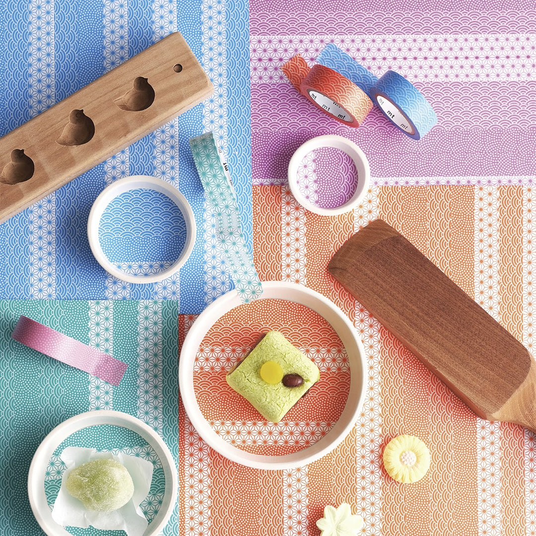 MT Deco Washi Tape Seigaihamon Momo, MT Tape, Washi Tape, mt-deco-washi-tape-seigaihamon-momo, mt2020aw, Red, Cityluxe