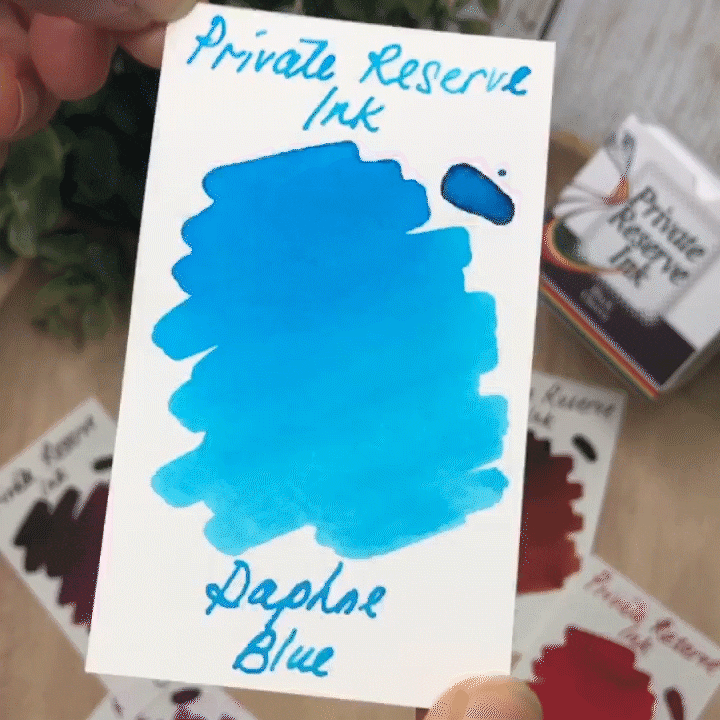 Private Reserve 60ml Ink Bottle Daphne Blue — cap detail