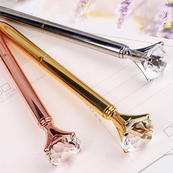 Helen Kelly Diamond Pen Rose Gold — barrel detail