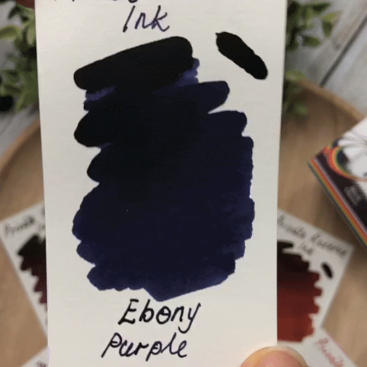 Private Reserve 60ml Ink Bottle Ebony Purple — cap detail