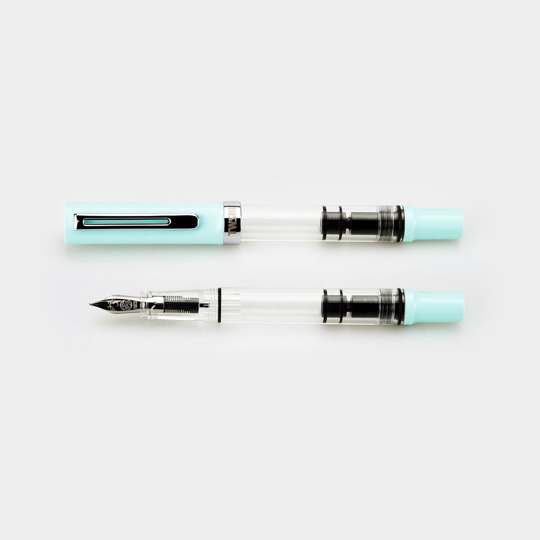 TWSBI ECO-T Fountain Pen Mint Blue, TWSBI, Fountain Pen, twsbi-eco-t-fountain-pen-mint-blue, Blue, can be engraved, Clear, demonstrator, TWSBI Eco-T, Cityluxe