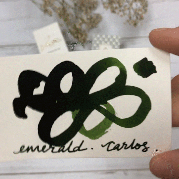 Vinta Inks 30ml Ink Bottle Emerald (Carlos 1960), Vinta Inks, Ink Bottle, vinta-inks-30ml-ink-bottle-emerald-kosmos-1955, Green, Inktober22, Cityluxe