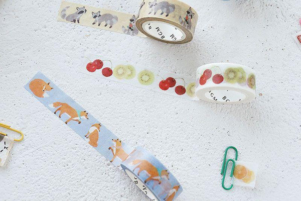 Load image into Gallery viewer, BGM Fox Washi Tape, BGM, Washi Tape, bgm-fox-washi-tape-bm-la023, For Crafters, washi tape, Cityluxe
