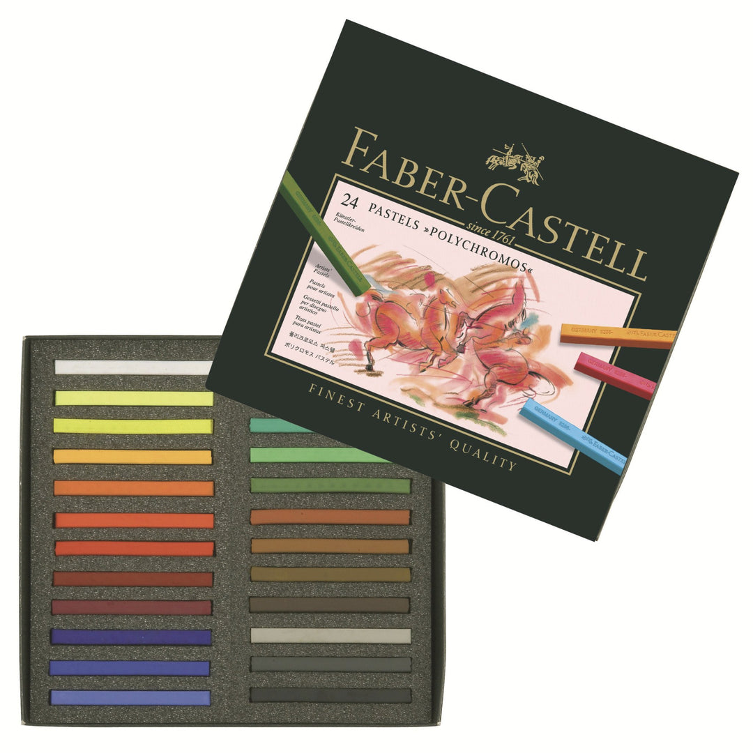 Faber-Castell Polychromos Artist Pastel Crayon Set of 24, Faber-Castell, Crayon, faber-castell-polychromos-artist-pastel-crayon-set-of-24, , Cityluxe