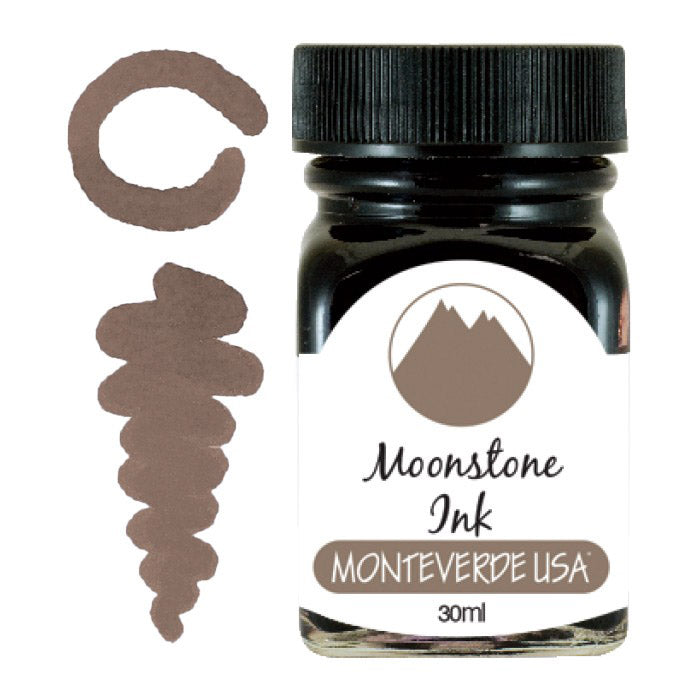 Monteverde 30ml Ink Bottle Moonstone, Monteverde, Ink Bottle, monteverde-30ml-ink-bottle-moonstone, Brown, G309, Ink & Refill, Ink bottle, Monteverde, Monteverde Ink Bottle, Monteverde Refill, Pen Lovers, Cityluxe