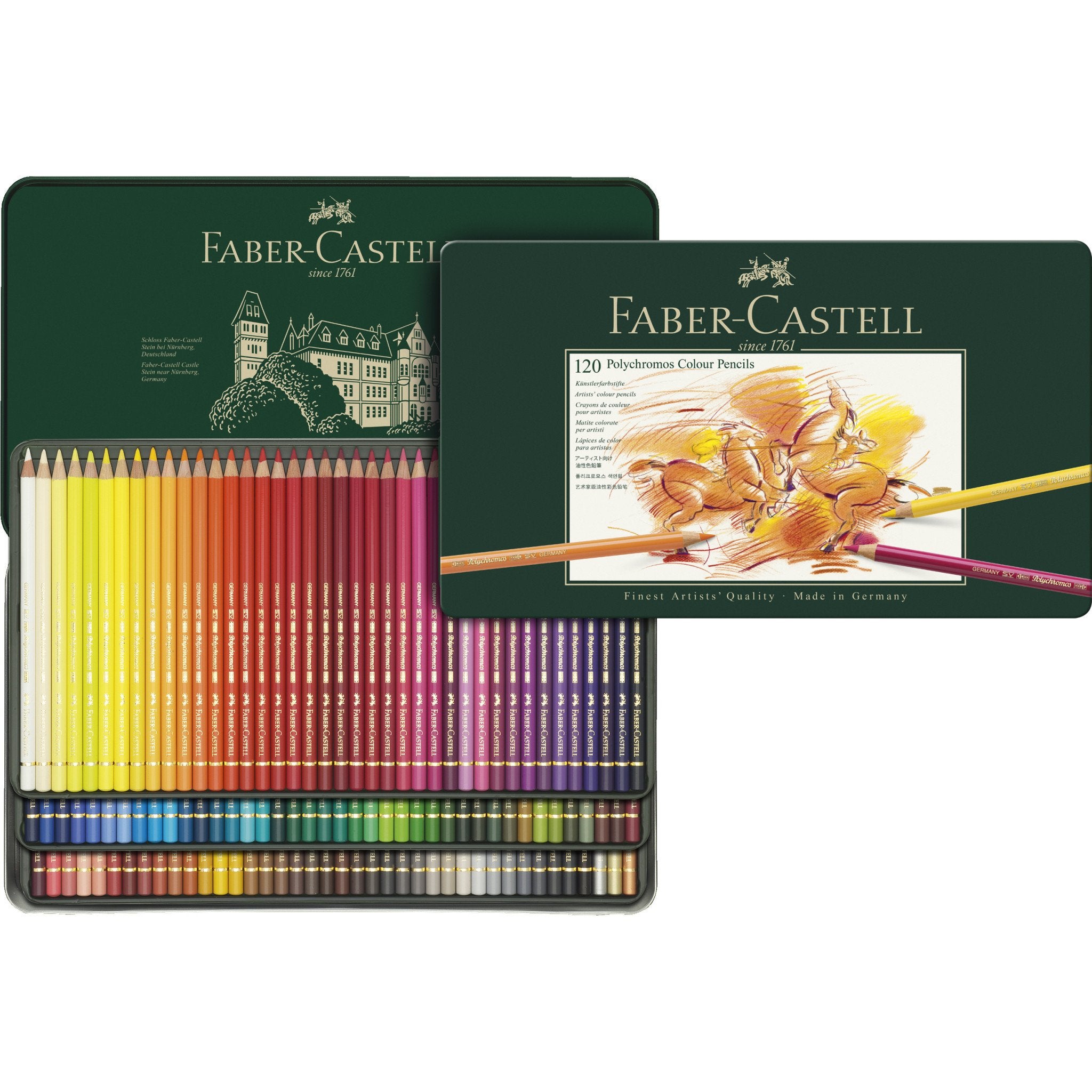 Faber-Castell Polychromos Artist Colour Pencil Set of 120 – Cityluxe