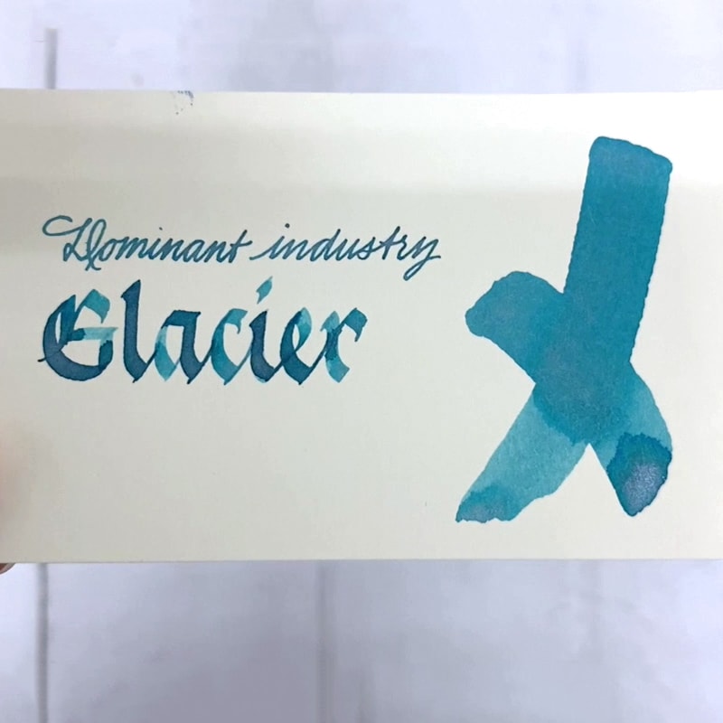 Dominant Industry Pearl 25ml Ink Bottle Glacier 008 — Dominant Industry fountain pen ink — premium bottled ink for writing, at Cityluxe Singapore