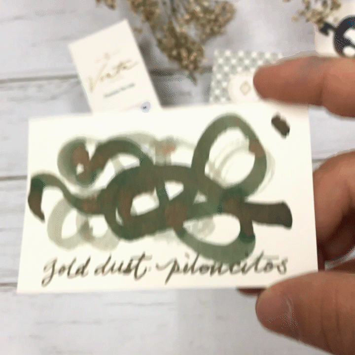 Vinta Inks 30ml Ink Bottle Gold Dust, Shimmer (Piloncitos 1521), Vinta Inks, Ink Bottle, vinta-inks-30ml-ink-bottle-gold-dust-shimmer-piloncitos-1521, Gold, Inktober22, shimmering, Cityluxe