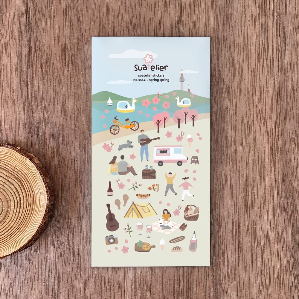 Suatelier Spring Spring Sticker, Suatelier, Sticker, suatelier-spring-spring-sticker, , Cityluxe