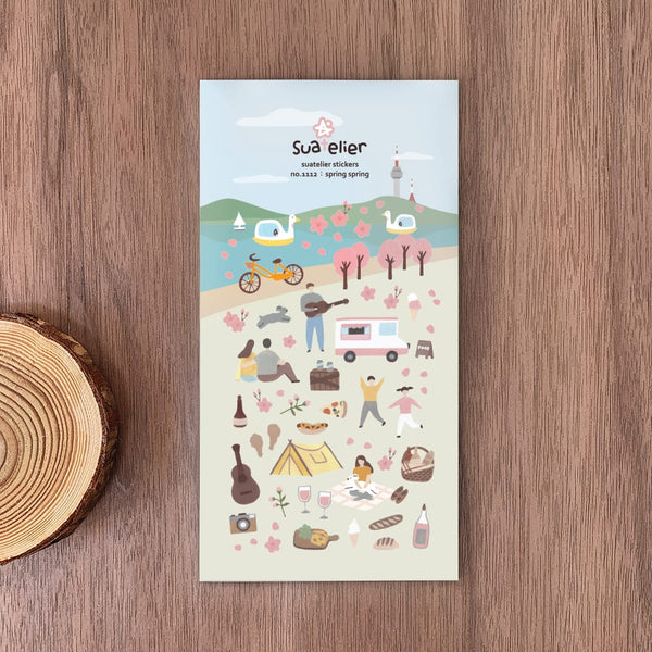 Suatelier Daily Deco Stickers - Spring Spring Sticker — front view