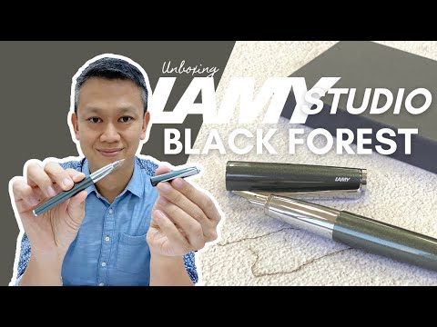 Load and play video in Gallery viewer, Lamy Studio Fountain Pen Black Forest (Special Edition 2021)
