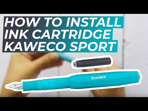 在图库查看器中加载和播放视频，Kaweco Frosted Sport Fountain Pen - Fine Lime
