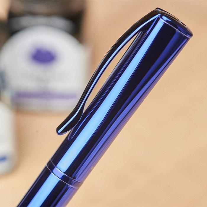 Monteverde Impressa Ballpoint Pen Blue — barrel detail