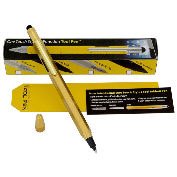 Monteverde Tool Inkball, Monteverde, Inkball Pen, monteverde-tool-inkball-black, Black, Blue, Brown, Gold, Monteverde, multi functions pen, Orange, Pen, Red, Silver, Tool Pen, Cityluxe