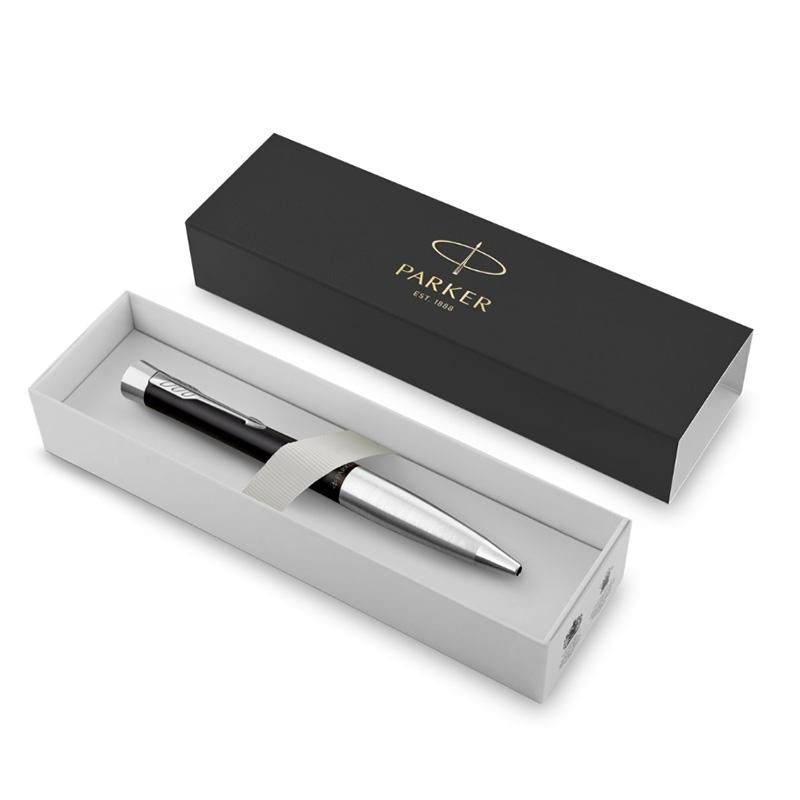 Parker Urban Twist Muted Black Chrome Trim Ballpoint Pen, Parker, Ballpoint Pen, parker-urban-twist-muted-black-chrome-trim-ballpoint-pen, Ballpoint Pen, Black, Parker, Twist, Cityluxe