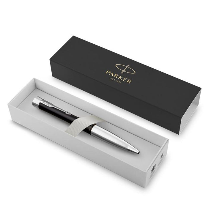 Parker Urban Twist Muted Black Chrome Trim Ballpoint Pen, Parker, Ballpoint Pen, parker-urban-twist-muted-black-chrome-trim-ballpoint-pen, Ballpoint Pen, Black, Parker, Twist, Cityluxe