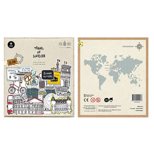 Suatelier Travel Luggage Sticker Pack - Some Where