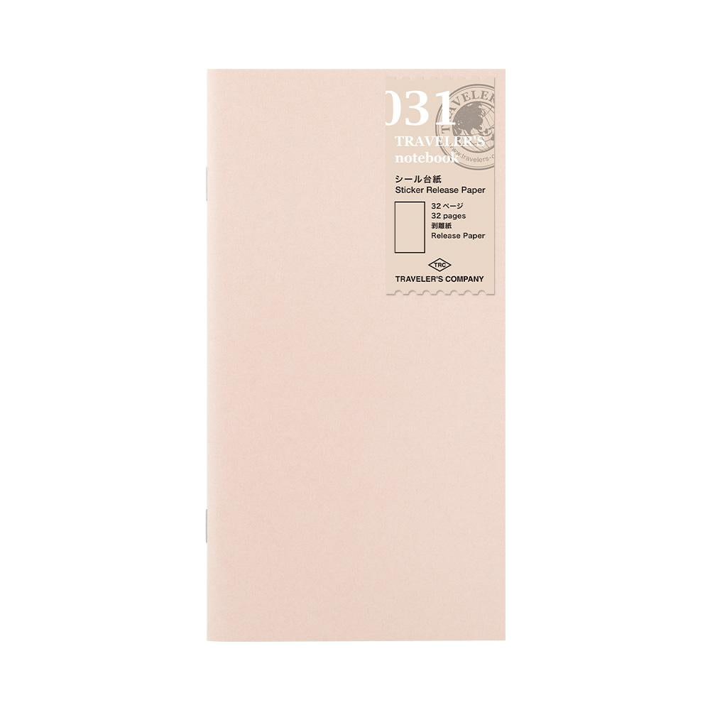 TRAVELER’S notebook Refill 031 (Regular size) - Sticker Release Paper