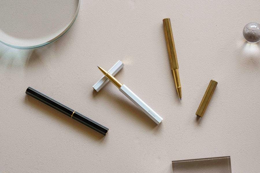 Ystudio Classic Revolve Rollerball Pen - White