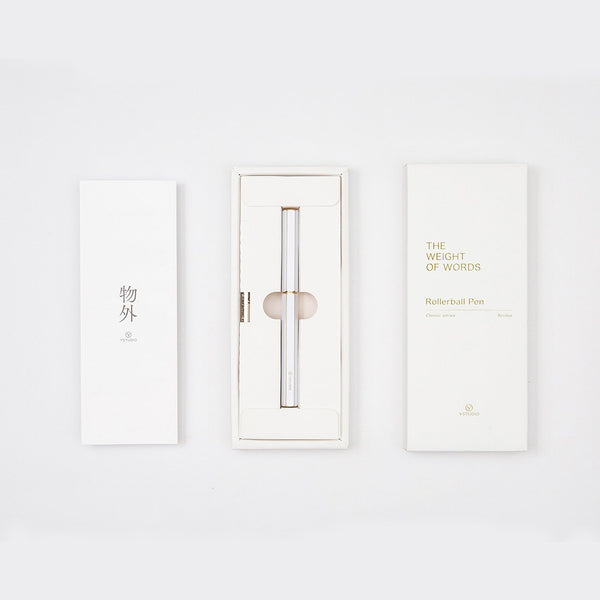 이미지를 갤러리 뷰어에 로드 , Ystudio Classic Revolve Rollerball Pen - White
