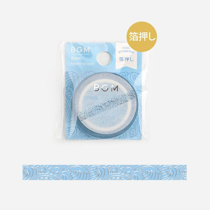 BGM Blue Sea Wave Masking Tape, BGM, Masking Tape, bgm-blue-sea-wave-masking-tape, BGM, Blue, Masking Tape, New November, Sea, Cityluxe
