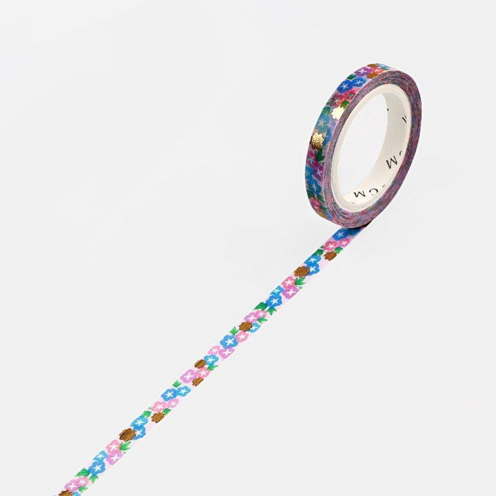 BGM Little Morning Glory Masking Tape — BGM masking tape — decorative paper tape for journaling and scrapbooking, at Cityluxe Singapore