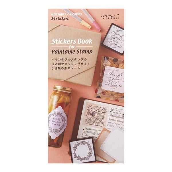 Load image into Gallery viewer, Midori Stickers Book For Pre-Inked Stamp - Warm Colors
