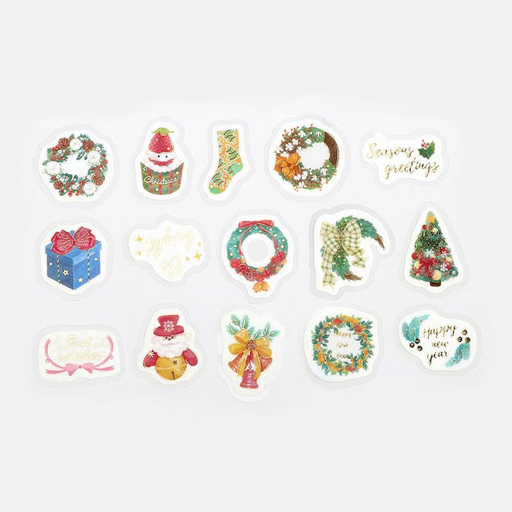 BGM Christmas Decoration Flake Seal — detail view