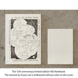 MD Notebook 15th Anniversary Grace Lee A6 Blank Notebook (Limited Edition), MD Paper, Notebook, md-notebook-15th-anniversary-grace-lee-a6-blank-notebook-limited-edition, A6, Blank, Blank Notebook, Grace Lee, Grace Lee MD Notebook, Limited Edition, MD Notebook, MD Paper, Midori, New December, Notebook, Cityluxe