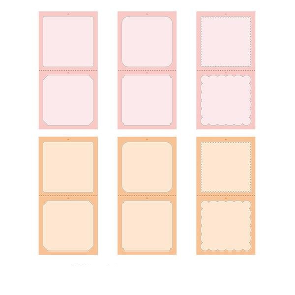Midori Stickers Book For Pre-Inked Stamp - Warm Colors