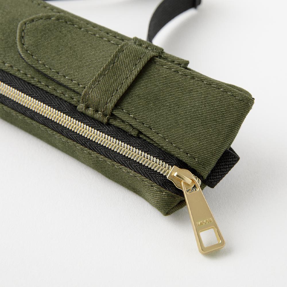 Midori Book Band Pen Case For B6 A5 Notebook Khaki