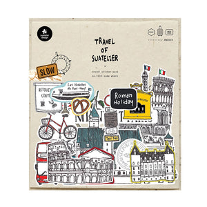 Suatelier Travel Luggage Sticker Pack - Some Where