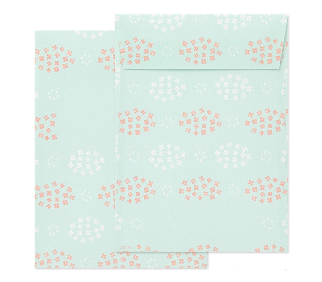 Midori Letter Set With Rabbit Stickers — in use