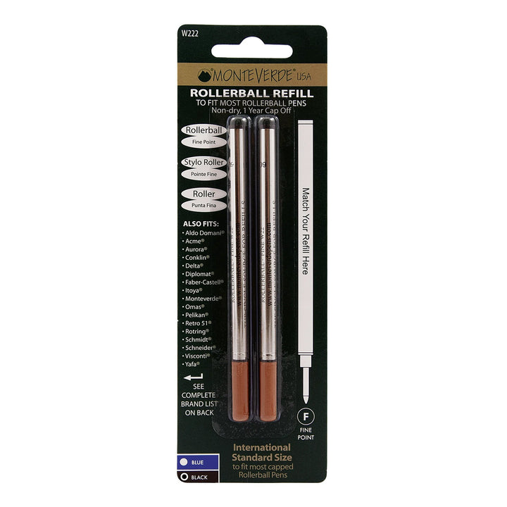 Monteverde Rollerball Refill to Fit Waterman Rollerball Pen, Pack of 2, Monteverde, Rollerball Pen Refill, monteverde-rollerball-refill-to-fit-waterman-rollerball-pen-pack-of-2, , Cityluxe