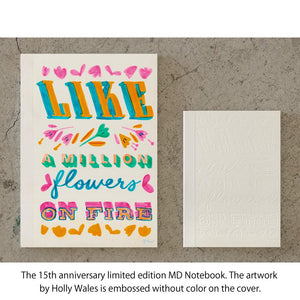 MD Notebook 15th Anniversary Holly Wales A6 Blank Notebook (Limited Edition), MD Paper, Notebook, md-notebook-15th-anniversary-holly-wales-a6-blank-notebook-limited-edition, A6, Blank, Blank Notebook, Holly Wales, Holly Wales MD Notebook, Limited Edition, MD Notebook, MD Paper, Midori, New December, Notebook, Cityluxe