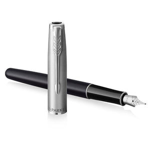 Parker Sonnet Essentials Fountain Pen Black CT - Medium, Parker, Fountain Pen, parker-sonnet-essentials-fountain-pen-black-ct-medium, Black, Fountain Pen, Medium, Parker, Sonnet, Cityluxe